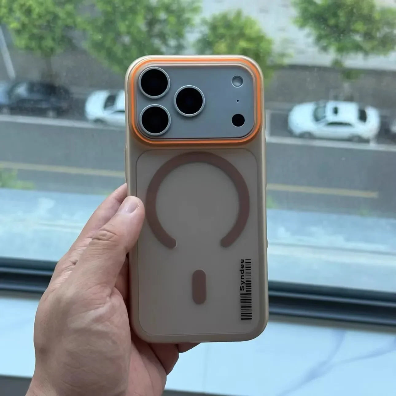 Luxury Matte Barcode iPhone Case – MagSafe Compatible, Translucent Slim Cover for iPhone 11 to 17 Series