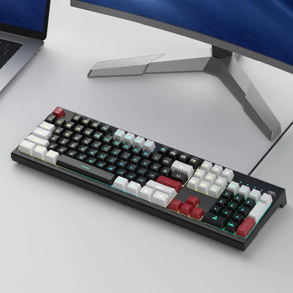 MageGee K2 RGB wired gaming keyboard 104 keys waterproof ergonomic backlit PC laptop - view 2