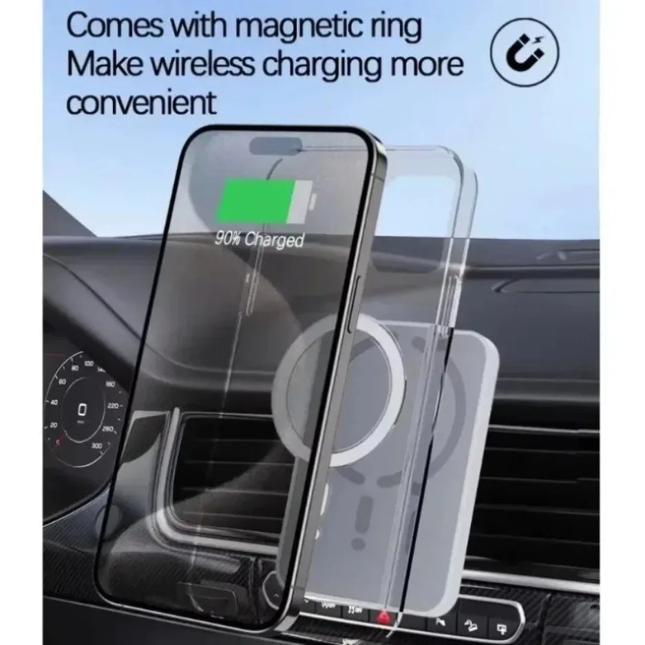 MagSafe 15W wireless car charger air vent mount iPhone fast charging hands-free - view 3
