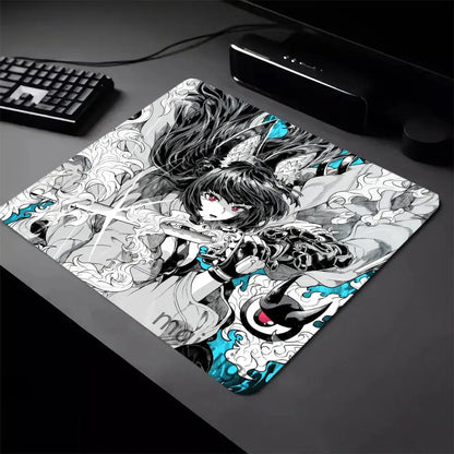 Anime Gaming Mouse Pad – Non-Slip Rubber Base, Stitched Edges, Multiple Sizes