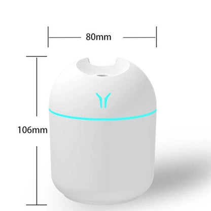 Mini USB Humidifier & Aroma Diffuser – LED Color Light, Ultrasonic Mist, Whisper-Quiet