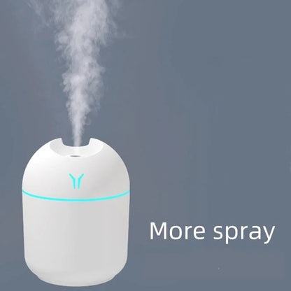 Mini USB Humidifier & Aroma Diffuser – LED Color Light, Ultrasonic Mist, Whisper-Quiet