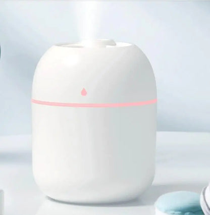 Mini USB Humidifier & Aroma Diffuser – LED Color Light, Ultrasonic Mist, Whisper-Quiet