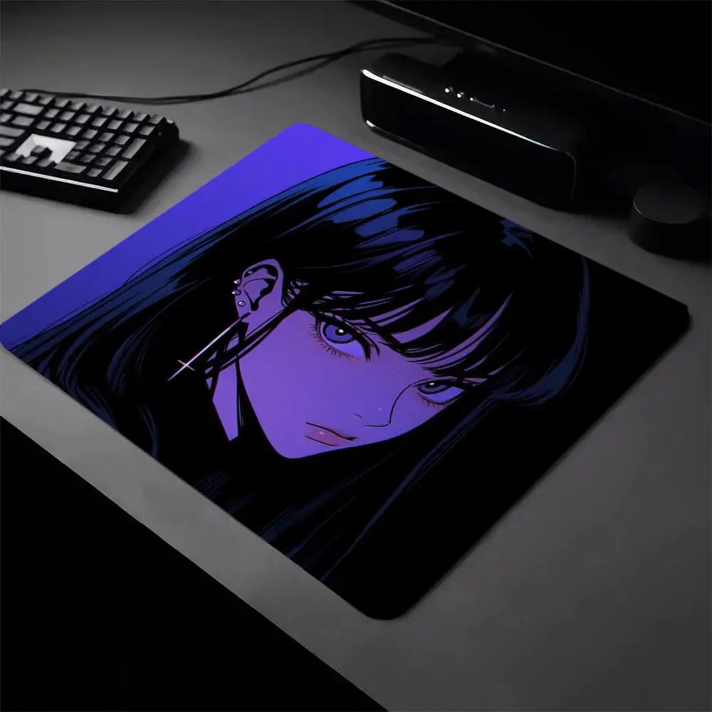 Anime Gaming Mouse Pad – Non-Slip Rubber Base, Stitched Edges, Multiple Sizes